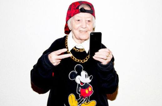 Grandma's a member of the Mickey Mouse Gang