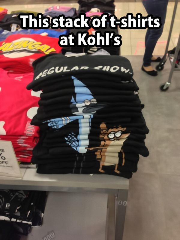 kohls t shirts - This stack of tshirts at Kohl's Egular Chow