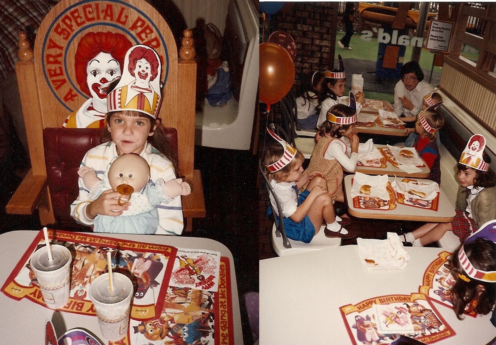 Everyone had McDonald's parties (and cabbage patch kids)