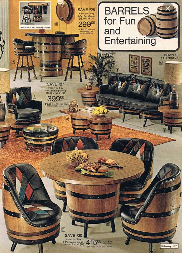 The furniture was as bad as the fashion