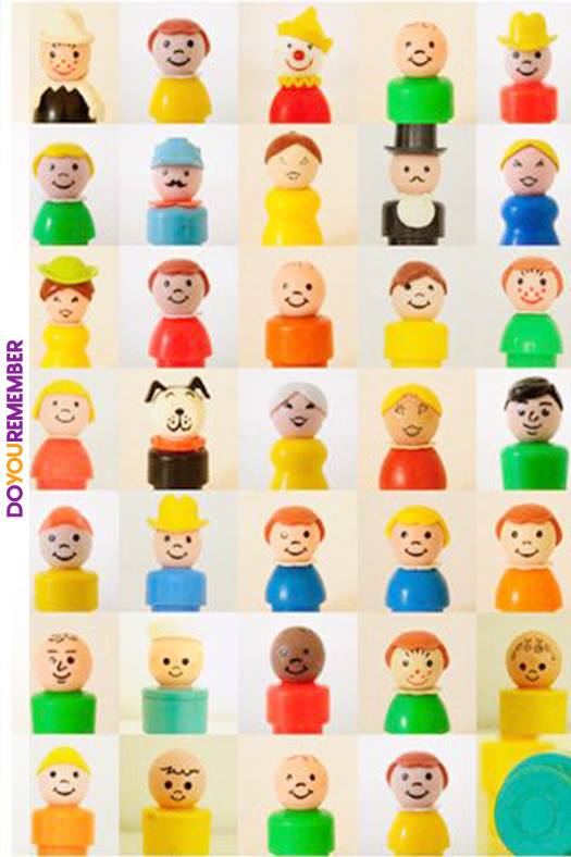 70s nostalgia vintage fisher price little people clipart - Doyou Remember Ponor C Podon