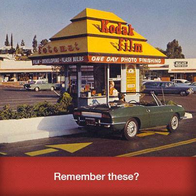 70s nostalgia fotomat booth - Fotex Moyeloping Flash Bulbs One Day Photo Finishing Remember these?