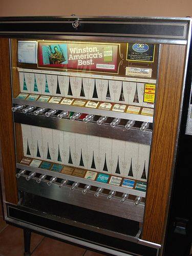 old cigarette machine - Winston. America's Best.