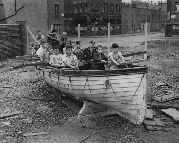 Kids today would see this as work, it isn't a bright shiny slide. Parents would want the boat removed because it reminds them of immigrants (black, Chinese, Mexican, French, British- any type of immigrant... everyone would be offended)