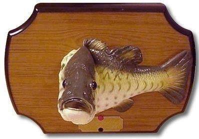 singing fish on plaque