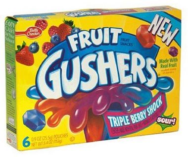 fruit gushers 90s - Fruit Made With Real Fruit Gushers Triple Berry Shu Erry Shock Sour! 0902055 Osts
