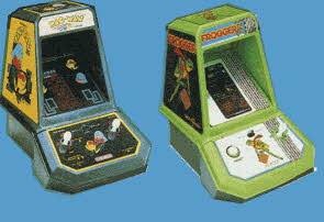 Hand held arcade games