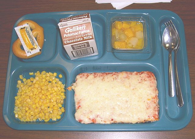 The school lunch of the 80s. I am so happy to have brought my own