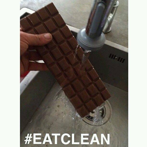 random pic clean eating chocolate meme - Iii