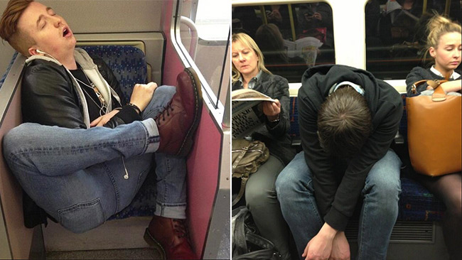 People Napping In All The Wrong Places