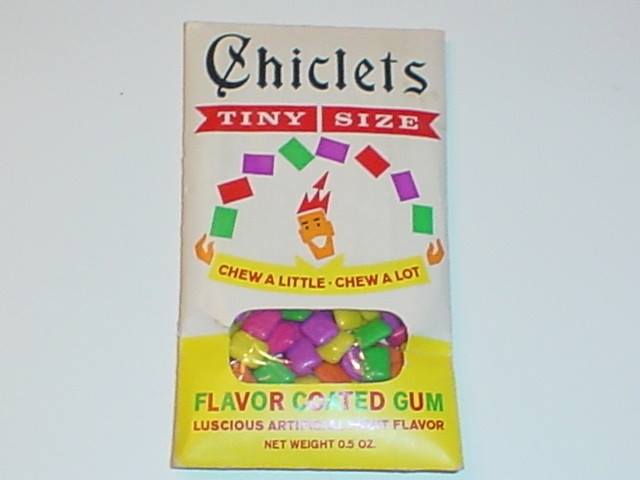 chiclets - Chiclets Tiny Size Chew A Littl Ewa Lot Flavor Ccited Gum Luscious Artie Tflavor Net Weight 0.5 Oz.