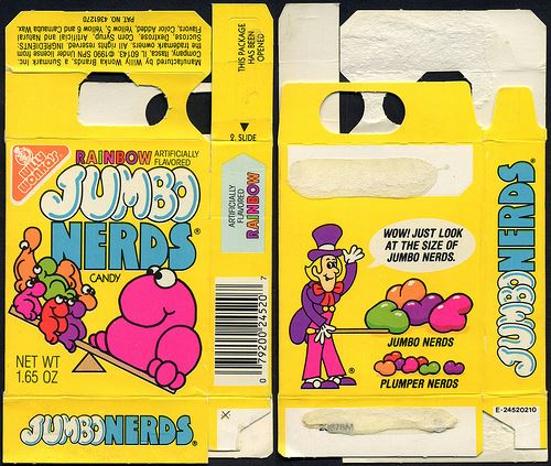 jumbo nerds - Sumbonerds. Sohen Hadwnld 1.65 Oz Net Wt Jumbo Nerds 01979200 2452011, Candy Jumbonerds. Jumbo Nerds. At The Size Of Wow! Just Look Rainbow Flavored Artificially Ativoelay Modniu Dos 9 Slide Opened Pas Been This Package Manufactured by Willy