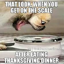 funny thanksgiving memes - That Look When You Get On The Scale o Goldarerness After Eating Thanksgiving Dinner