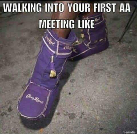 crown royal slippers - Walking Into Your First Aa Meeting mematic