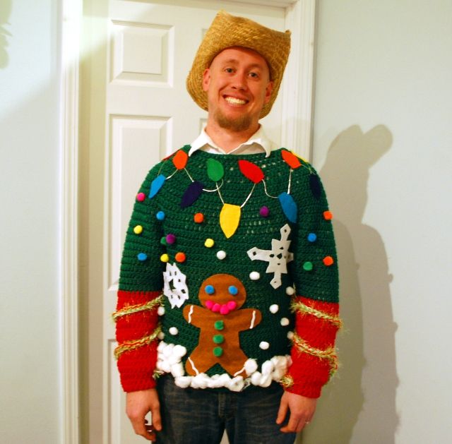 crochet ugly christmas sweater