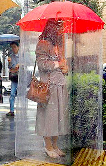 umbrella rain tube