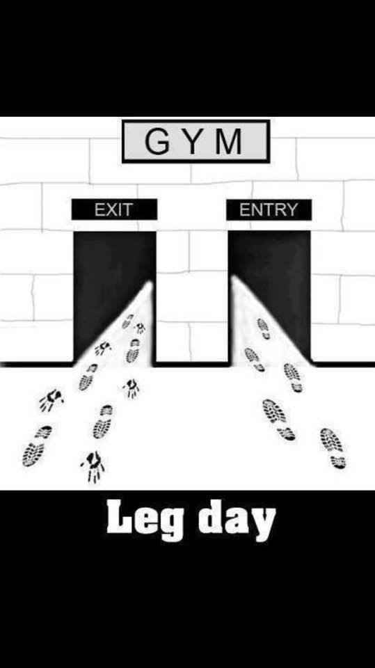 first day at gym - Gym Exit Entry Leg day