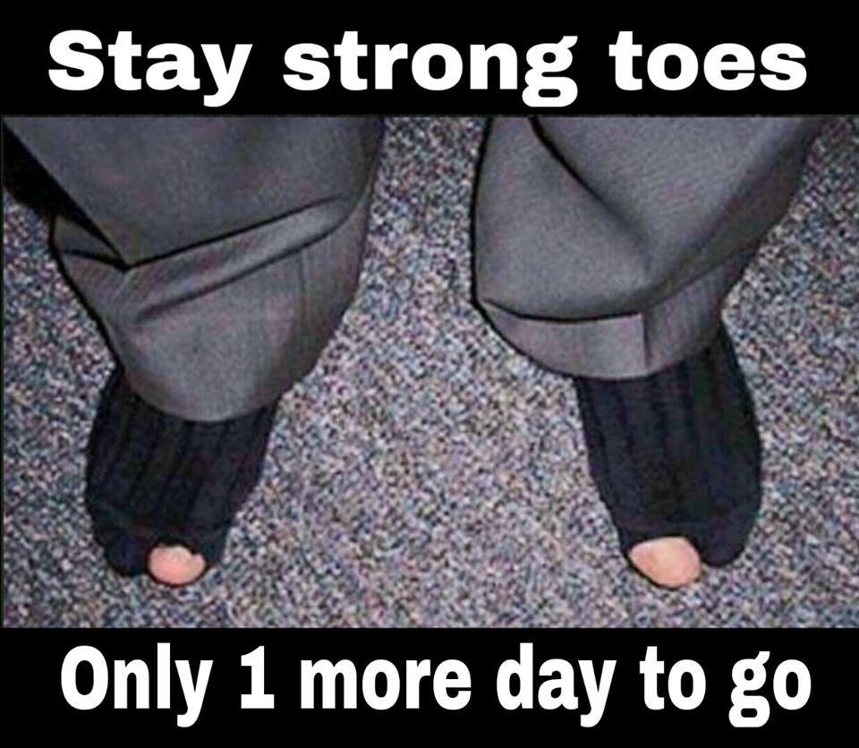 shoe - Stay strong toes Only 1 more day to go