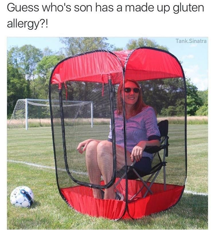 soccer moms meme - Guess who's son has a made up gluten allergy?! Tank Sinatra