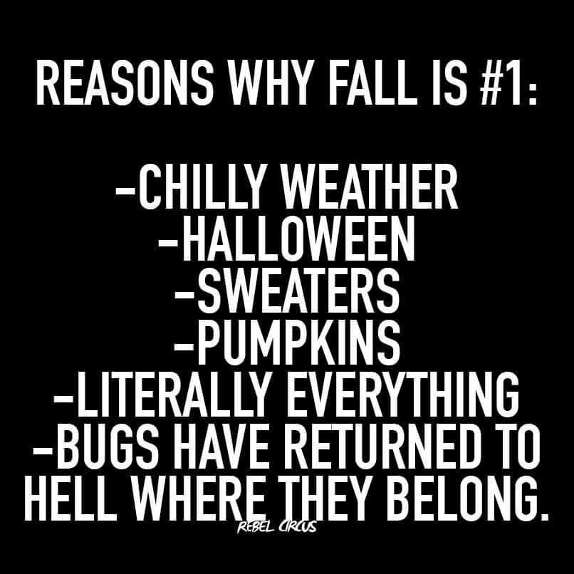 Tomorrow is the first day of fall!