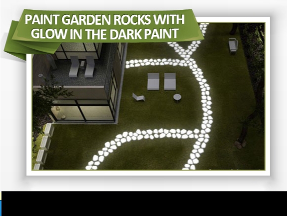 glow in the dark paint garden - Paint Garden Rocks With Glow In The Dark Paint 802 61