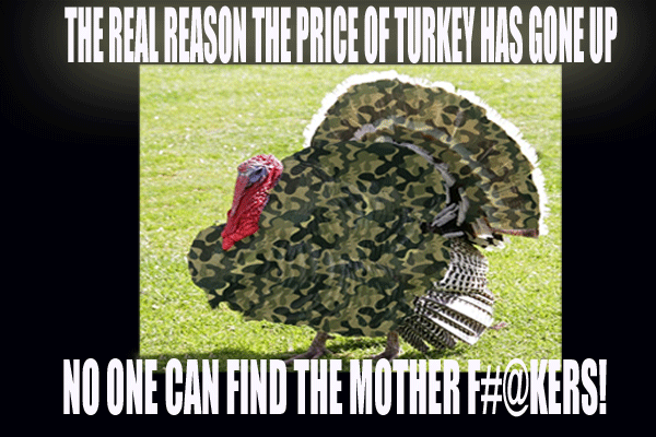 thanksgiving memes 2017 - Thereal Reason The Price Of Turkey Has Come Up No One Can Find The Mother F#!