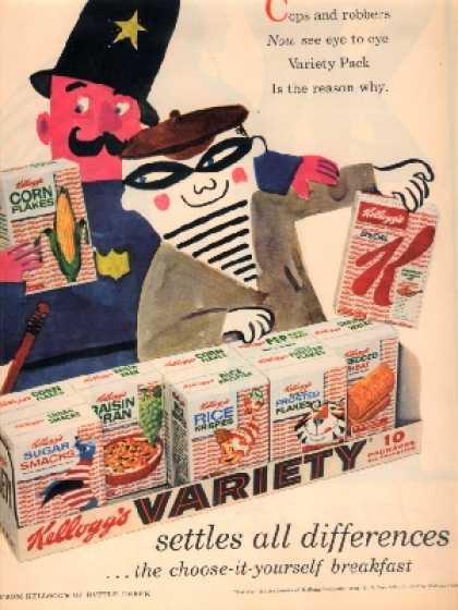 1951 kellogg's variety packs - ups and robles Non see sye to diye Variety Pack Is the reason why Iwc 99315 20 sus Var settles all differences ... the chooseityourself breakfast