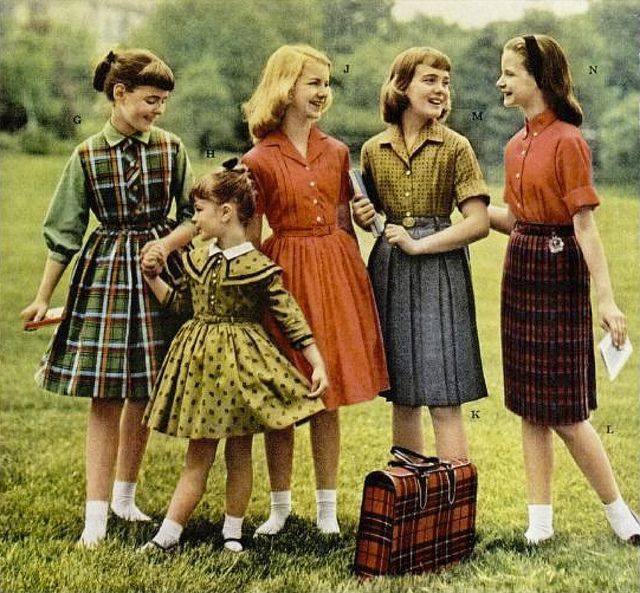 1960s school fashion