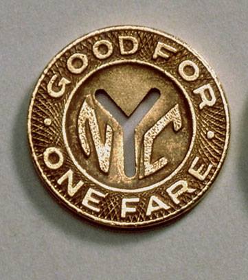 nyc subway token