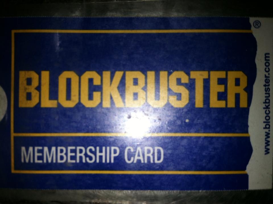 signage - Membership Card Blockbuster