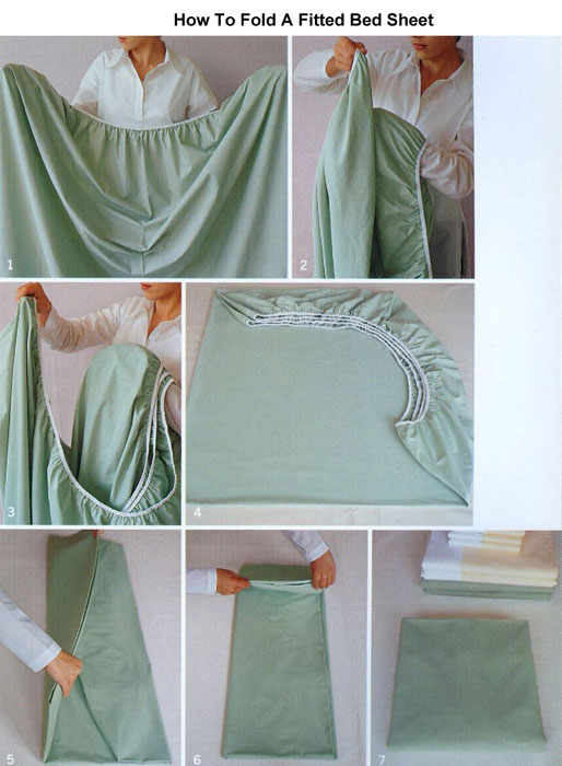 fold a fitted sheet - How To Fold A Fitted Bed Sheet