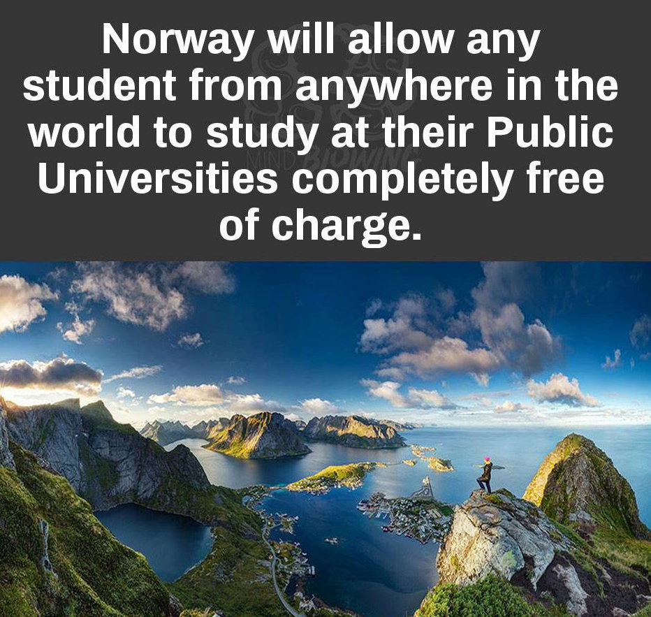 norway lofoten islands - Norway will allow any student from anywhere in the world to study at their Public Universities completely free of charge. Se