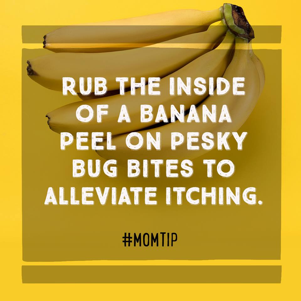 banana - Rub The Inside Of A Banana Peel On Pesky Bug Bites To Alleviate Itching.