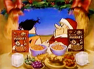 Remember the feud? They always shared Christmas cereal together, though.