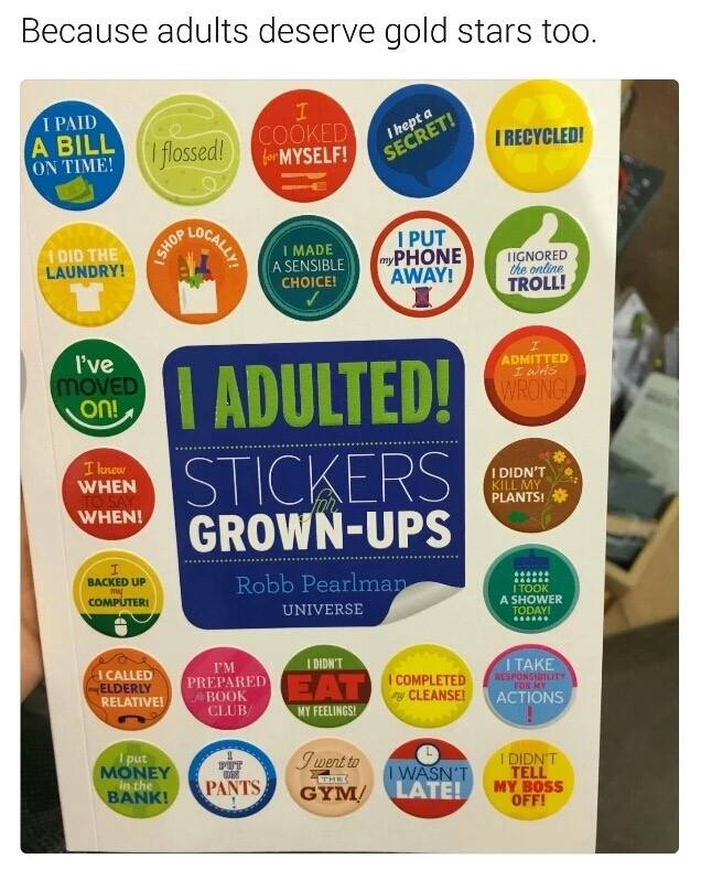 Getting awarded with these stickers for everything you do