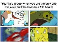 destiny 2 raid meme - Your raid group when you are the only one still alive and the boss has 1% health