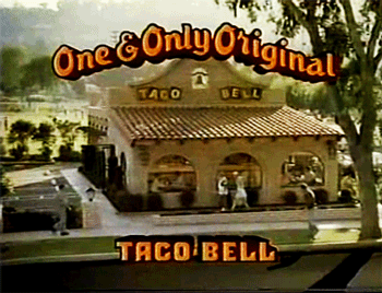 Taco bell looked like this