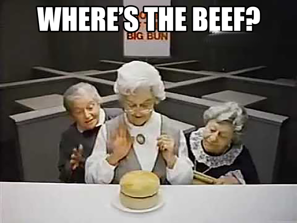 clara where's the beef gif - Where'S The Beef? Big Bun