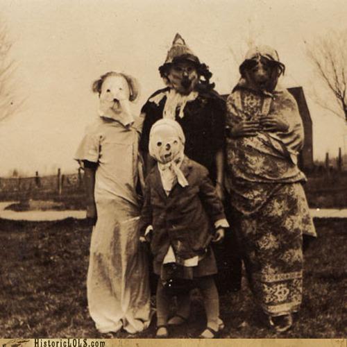 Even family costuming was scary.