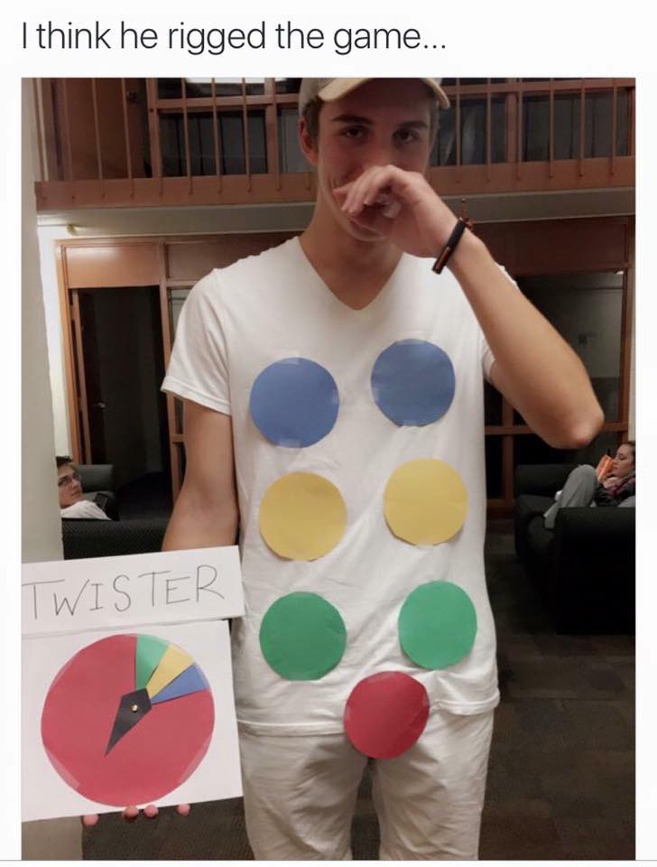 funny twister memes - I think he rigged the game... 