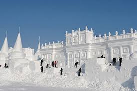 Gorgeous snow sculptures