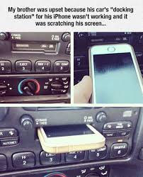 phone in cassette player - My brother was upset because his car's "docking station for his iPhone wasn't working and it was scratching his screen...