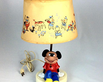 Character lamps were huge for kids' rooms in the 80s