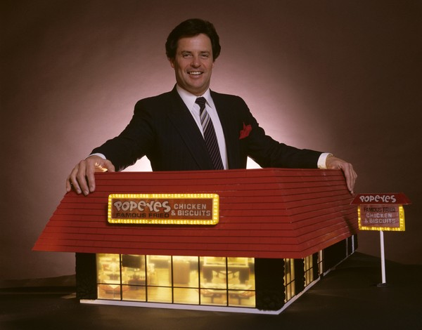 Popeyes was founded by Al Copeland. This iconic building design was found across the region