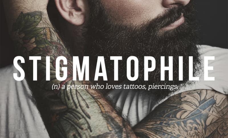 non sexual fetishes - Stigmatophile n a person who loves tattoos, piercings.