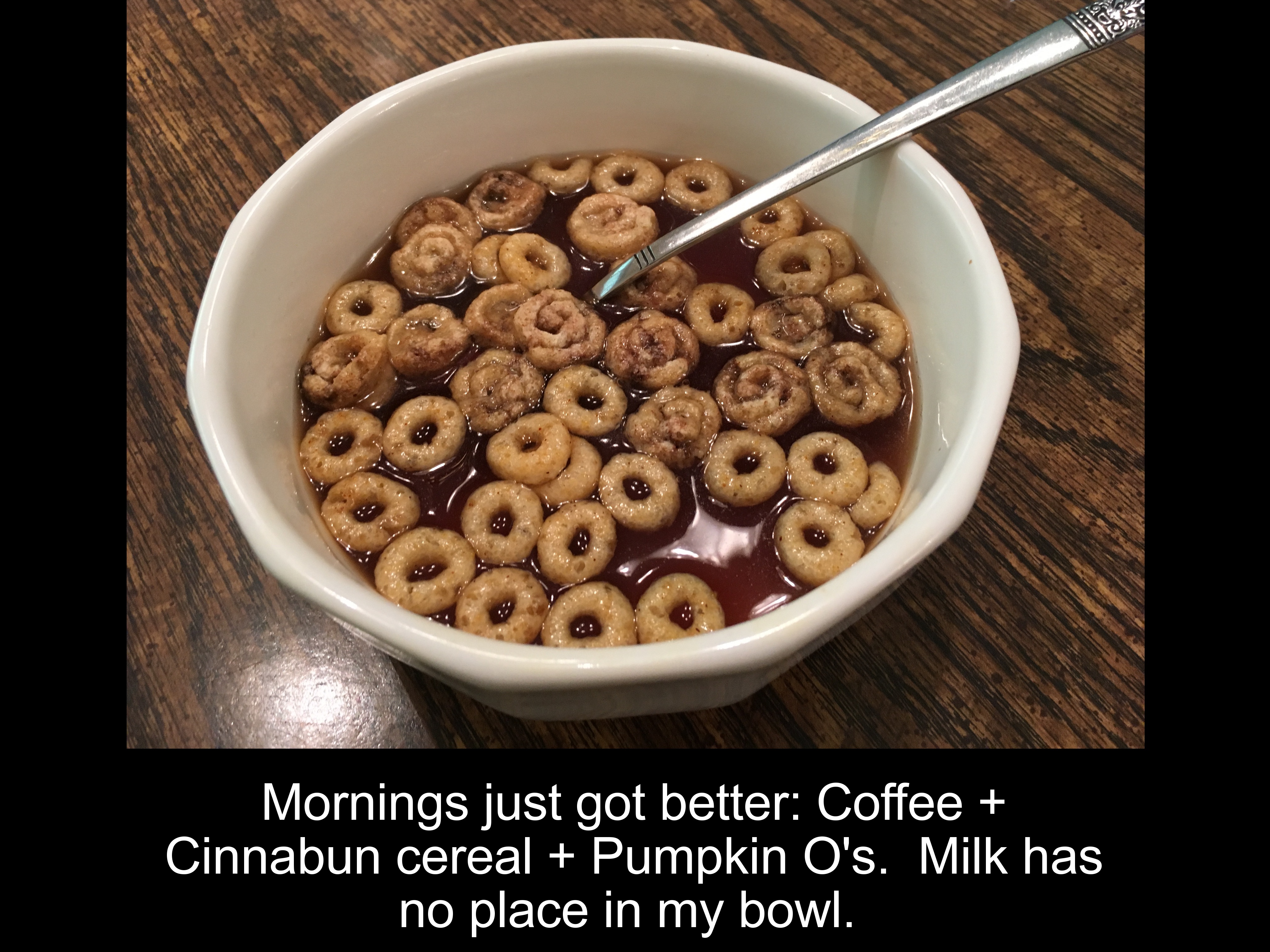 I like the idea of coffee cereal. Must try this.