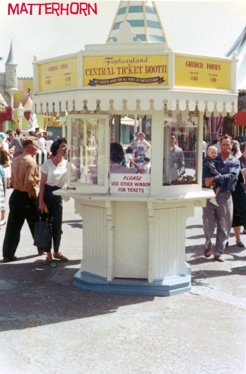 The old Ticket booths in Fantasy Land turned into help desks for many years