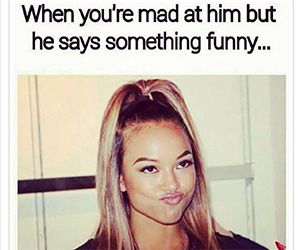 memes-  you mad at bae meme - When you're mad at him but he says something funny...