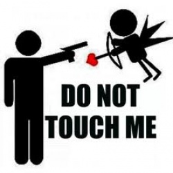 memes - hate valentine's day - Do Not Touch Me