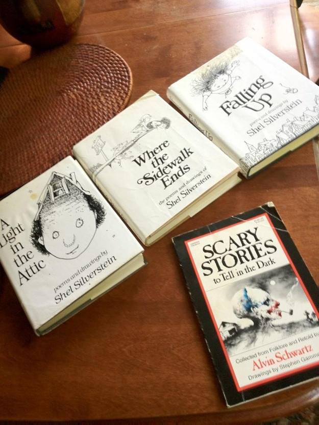 scary stories to tell in the dark - Shel Silverstein Where Sidewalk co.the Ends the poems and drawings of Shel Silverstein ight in Scary the Attic Stories to Tell in the Dark poems and draingsby Shel Silverstein Collected from and did Alvin Schwartz Drawi